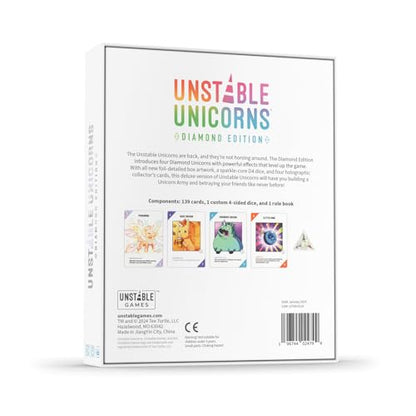 Unstable Games Unstable Unicorns Diamond Edition Card Game Up - style: Base Game: Diamond Edition