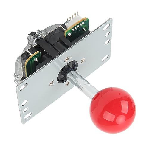 Joystick, High Sensitivity Light Resilience Game Fighting Stick Small Shaking Distance for Game Console(Red) [video game] [video game]