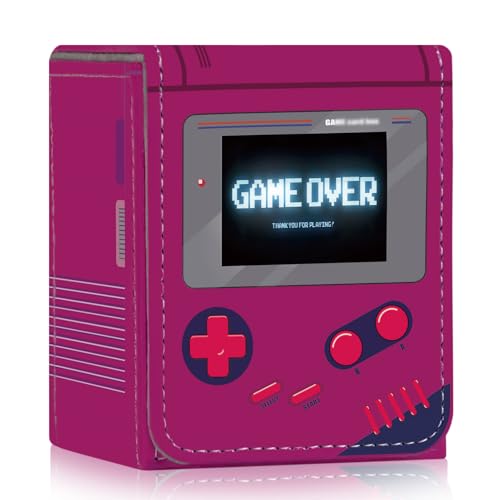 Card Deck Box Fits for YGO MTG,100+ Card Storage Box Trading Games PU Leather Storage Premium Deck Case (Game Rose Red) - color: Game Rose Red