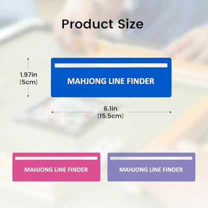 4Pack Mahjong Line Finder, Mahjong Line Reader, Mahjonngg Rules Helper | MahJong Card Guide, Mahjong Accessories and Gifts for Women (Blue) - color: Blue