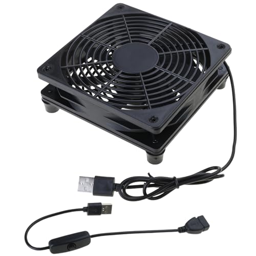 Quiet 120mm USB Laptop Cooling Fan Stand for Routers, Networks Devices, Gaming Consoles, and Computer Equipment Cooling Needs Laptop Stand - color: a fan, size: With switch