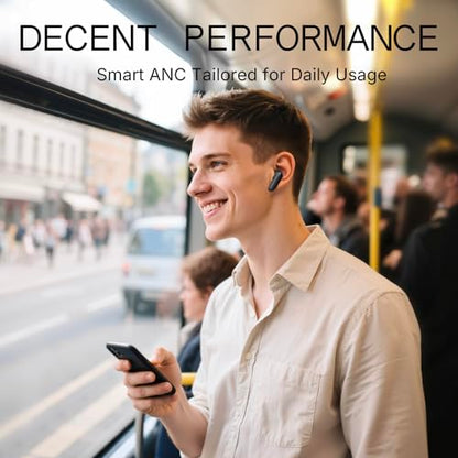 CMF Buds 2a Wireless Earbuds Active Noise Cancelling 42dB Hybrid ANC Bluetooth Headphones, 12.4mm Dynamic Driver for Big Bass, 4 Mic Clear Calls, Sport Ear Buds for iPhone, Android, Dark Grey - color: Dark Grey