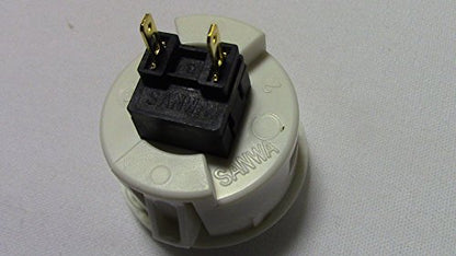 White Sanwa Madcatz Arcade Stick Product Replacement Kit OSBF-30 Buttons and JLF-TP-8YT-SK Joystick