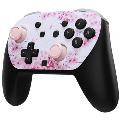 eXtremeRate DIY Replacement Faceplate Shell for Nintendo Switch 2 Pro Controller, Custom Front Housing Case, Thumbsticks and Screwdriver Tools for Switch 2 Pro Controller - Cherry Blossom Whisper - color: Cherry Blossom Whisper