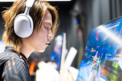 Sony INZONE H5 Wireless Over-Ear Gaming Headset PS5 Headphones, White | Plug & Play, Personalized 360 Spatial Sound, For PC/PS5/Console, 28 Hr Battery, 2.4Ghz Wireless and 3.5mm Audio Jack - color: White