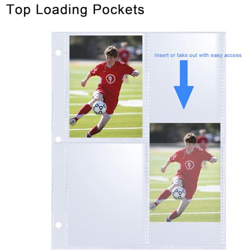 20 Pack 160 Pockets 2.5x3.5 Trading Card Sleeves,A5 Binder 4 Pocket Card Sleeves,Double-Sided 4 Pocket 6.1x7.6 Page Protector,Ultra-Clear Game Card Sheets for A5 Mini 3 Ring Binder - color: 20 Pack