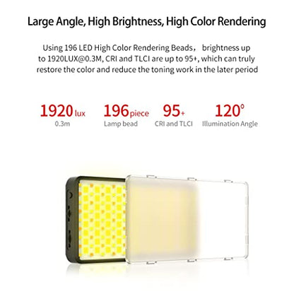 RGB Lampu Video LED 2500K 9000K Dapat Berkedip Ponsel Pintar DSLR Kit Fotografi