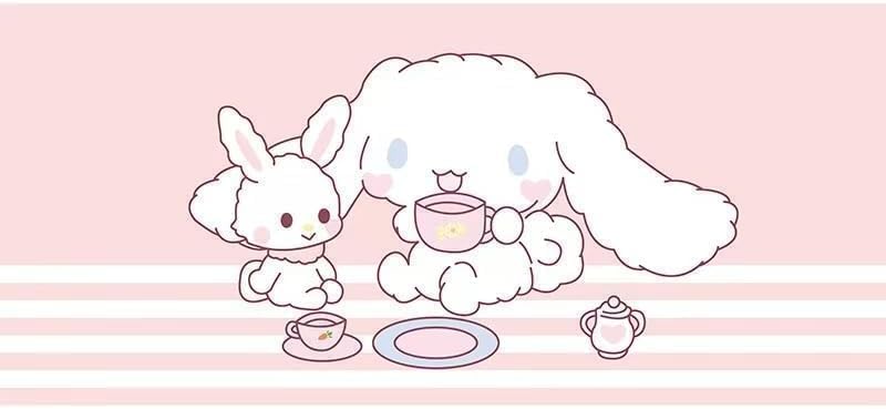 Kawaii Girly Cute Gaming Mouse Pads, Long Extended Desk Mat, Extra Large Girl Anime Mousepad Keyboard Pads for Work Game Office Home (cinnamll) - color: Cinnamll