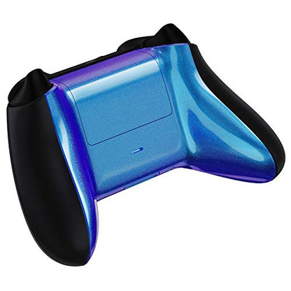 eXtremeRate Custom Back Cover Shell for Xbox Core Wireless Controller, Chameleon Purple Blue Replacement Controller Battery Cover & Bottom Shell for Xbox Series X & S