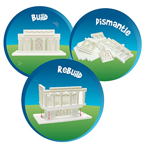 Imagimake Mapology - Monuments of USA, Build 10 3D Famous Landmarks | Educational 3D Puzzle for Kids, Learn Geography & 50+ Facts, Birthday Gift for Boys &Girls Ages 5,6,7,8,9,10,11,12 Years Old - style: Monuments of USA