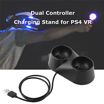Controller Charger Station for VR, Dual Charger Dock Charging Station Stand, for VR Remote Controllers