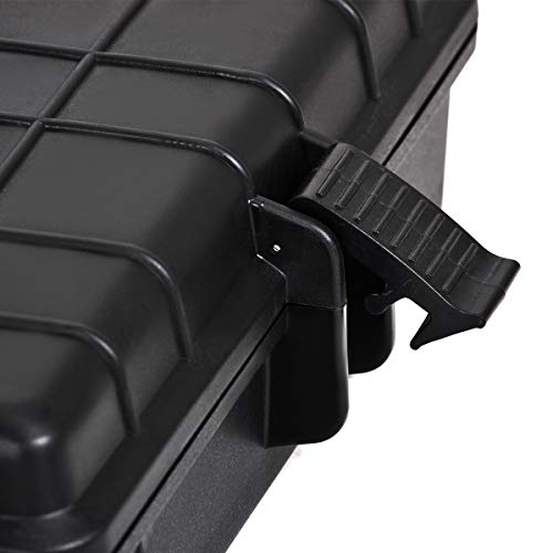 MEIJIA Waterproof Hard Camera Case,Hard Laptop Case,Hard Case with Customized Fit Foam Included, Elegant Black,Fit for computers,camera,lens(Black, 21.62"X17.25"X4.87") - size: 21.62"X17.25"X4.87"