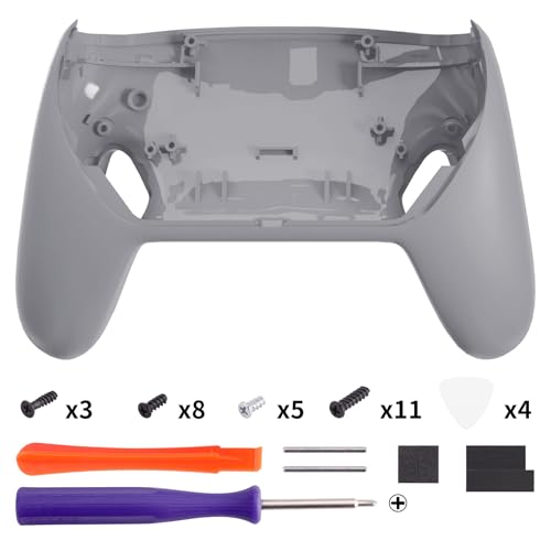 eXtremeRate Bottom Shell for Nintendo Switch 2 Pro, New Hope Gray | Custom DIY Rear Back Plate Housing Replacement Cover Case for Nintendo Switch 2 Pro Controller - color: New Hope Gray