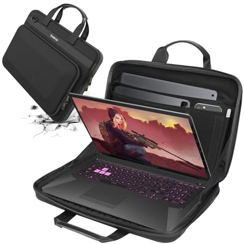 Smatree Heavy Duty Hard Case for 16 inch DELL Pro Max 16 Plus MB16250/16 MC16250/16 MC16255, for 16 inch DELL G16 7630 Gaming Laptop, for 15.6 inch G15 5530/5535 Gaming Laptop Hard Carry Case (A800) - color: Black-16 Inch, size: For 16 inch DELL Laptops
