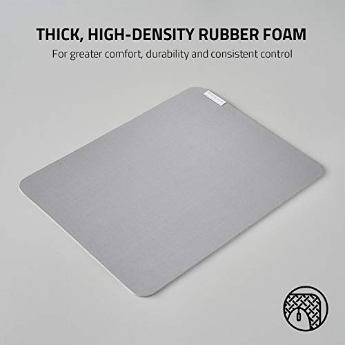Razer Pro Glide, Thick, High-Density Foam, Non-Slip Base, Medium | Textured Micro-Weave Cloth Surface - size: 14.2L x 10.8W inches