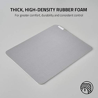 Razer Pro Glide, Thick, High-Density Foam, Non-Slip Base, Medium | Textured Micro-Weave Cloth Surface - size: 14.2L x 10.8W inches