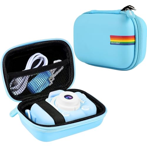 Leayjeen Kids Camera Case Compatible with Goopow/SGAINUL/Gofunly/ArtCWK and More Video Digital Camera Gift - Case for Toy Action Camera and Accessories(Case Only) | Fits CIMELR/Seckton/OZMI Kids Toy Cameras and Children Digital Camera,Shockproof Water-Res