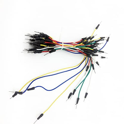 Electronics Component Fun Kit, Component for Arduino/Raspberry Pi, Breadboard, Power Supply Module, Jumper Wire, LED Diode, Resistors, Tact Switch, Potentiometer, Capacitor, Transistor