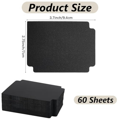 CRASPIRE Trading Card Dividers Black Card Separator Card Sorting Tray Plastic Card Dividers Board Game Card Separator Card Deck Box Dividers for Game Organizer Storage 60sheets 2.75 x 3.7 Inch - style: 60Pcs Black