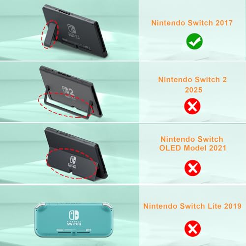 FINTIE Silicone Case Compatible with Nintendo Switch - Soft [Anti-Slip] [Shock Proof] Protective Cover with Ergonomic Grip Design, Drop Protection Grip Case (Green) - color: Green