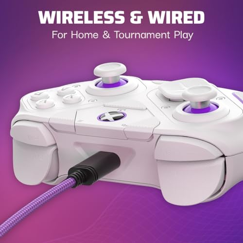 Victrix Pro BFG Wireless Gaming Controller - Xbox Series X|S, Xbox One & PC | Dolby Atmos, 4 Mappable Back Buttons, Interchangeable Thumbsticks & D-Pads, Customizable Hair Triggers & Paddles, White - color: White