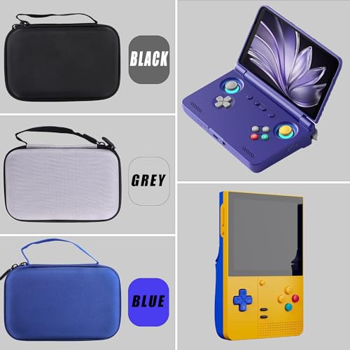 Hard EVA Carrying Storage Case Compatible with Retroid Pocket Flip 2 / Retroid Pocket Classic Retro Game Handheld Console Protective Travel Storage Box (Blue) - color: Blue