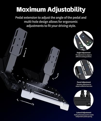PXN PD HM Brake&Throttle Sim Racing Pedals, All-Metal 2-Pedal Set | Hall Sensors, Adjustable, USB-A/Type-C/RJ45 Connectivity, Compatible with PC and PXN V99/V10/V12/VD Wheel Bases