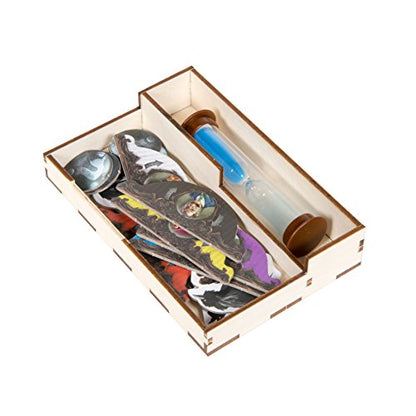 The Broken Token Mysterium Compatible Game Organizer - Wood Storage Box with Multiple Trays
