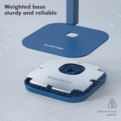 Headphone Stand, Desktop Headset Holder Heavy Base Desk Earphone Stand Aluminum Gaming Headset Hanger Rack for AirPods Max, AirPods, AirPods Pro, Sony, Beats, Bose, Razer and More(Blue) - color: Blue
