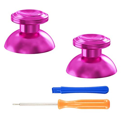 eXtremeRate Custom Purple Metal Thumbsticks for PS5 Controller, Replacement Aluminum Analog Stick Joystick for PS4 Controller - color: Purple