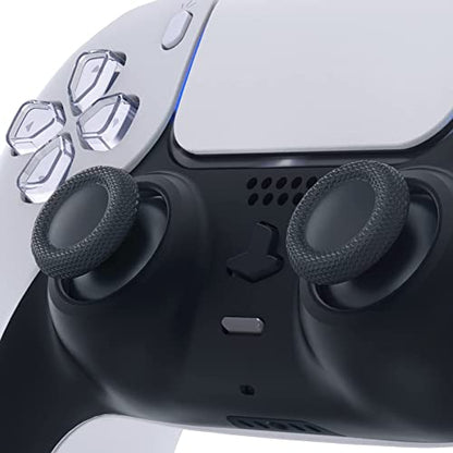 eXtremeRate Solid Black Replacement Thumbsticks for PS5 Controller, Custom Analog Stick Joystick Compatible with PS5, for PS4 All Model Controller - Controller NOT Included - color: Solid Black