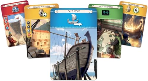 Asmodee 7 Wonders Armada Board Game EXPANSION - Conquer the Seas and Explore Distant Isles, Civilization Strategy Game for Kids and Adults, Ages 10+, 3-7 Players, 40 Min Playtime | Command powerful fleets and dominate the seas with naval strategy. Ages 10