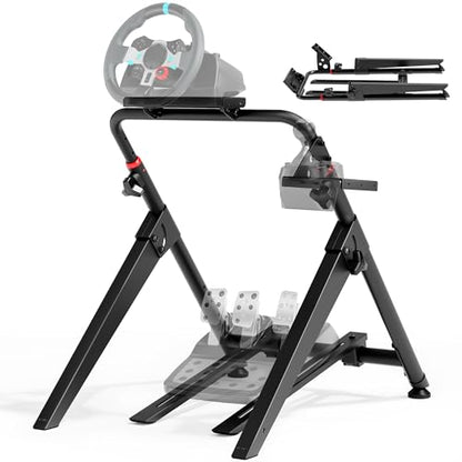 ARES WING Foldable Sim Racing Wheel Stand & Formula GT Cockpit | Compatible with Fanatec, Thrustmaster, Logitech, Moza, and Racing Games for PS5, PS4, Xbox & PC - size: Stand