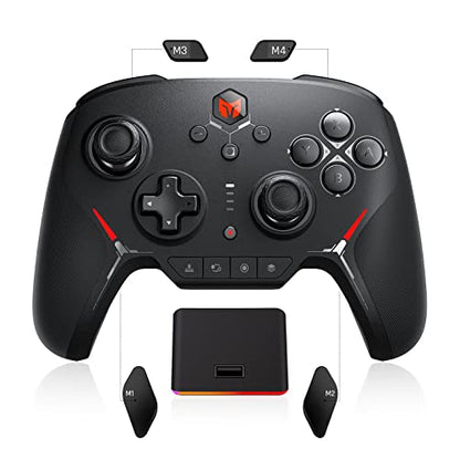 BIGBIG WON BLITZ2 Wireless Controller, 16 Fully Mechanical Micro Switch, 2000Hz Report Rate, TMR Electromagnetic Joysticks, PC Controller for PC/Switch/iOS/Android - size: BLITZ1
