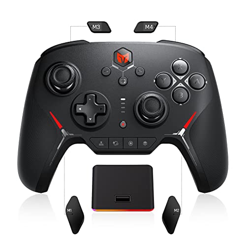 BIGBIG WON BLITZ2 Wireless Controller, 16 Fully Mechanical Micro Switch, 2000Hz Report Rate, TMR Electromagnetic Joysticks, PC Controller for PC/Switch/iOS/Android - size: BLITZ1