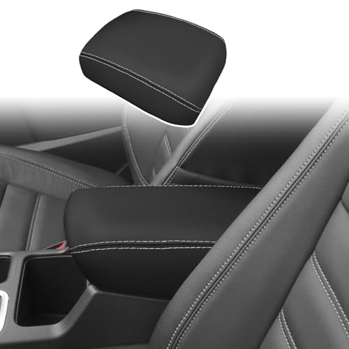 ramuel Center Console Armrest Cover for Ford Escape 2017 2018 2019 | Anti-Scratch ，Non-Slip ，PU Leather ，Easy Install - size: for Escape 2017 2018 2019