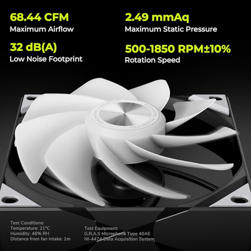 Tryx 120mm Case Fan Reverse Blade ARGB PC Computer Quiet Fan 3in1 Cooler, Upgraded Pogo-Pin Connection with Magnetic Cable，ARGB Gen2 LEDs，New Version ROTA SL，Black - color: 3in1 Black, size: Reverse Fan
