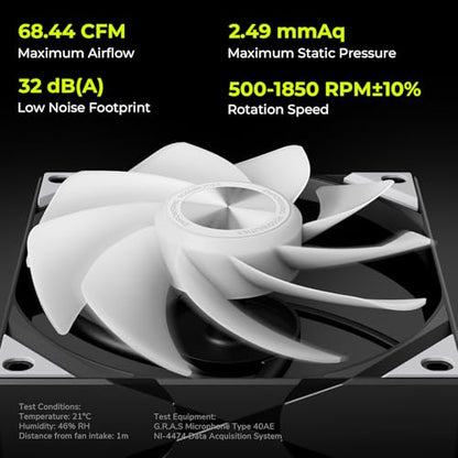 Tryx 120mm Case Fan Reverse Blade ARGB PC Computer Quiet Fan 3in1 Cooler, Upgraded Pogo-Pin Connection with Magnetic Cable，ARGB Gen2 LEDs，New Version ROTA SL，Black - color: 3in1 Black, size: Reverse Fan