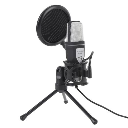 Fabater RGB Gaming Microphone Wired USB Condenser with Noise Reduction for Streaming and Gaming Setup with Tripod Stand