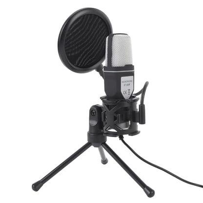 Fabater RGB Gaming Microphone Wired USB Condenser with Noise Reduction for Streaming and Gaming Setup with Tripod Stand