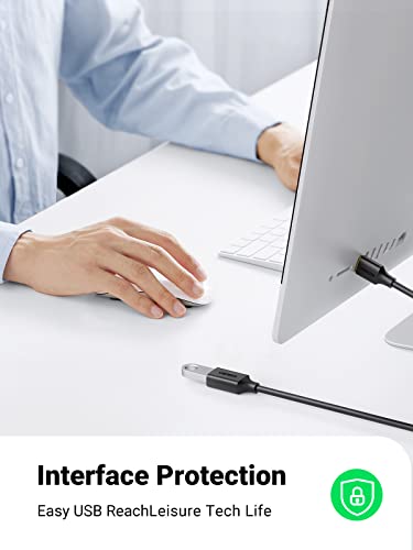 UGREEN USB Extender, USB 3.0 Extension Cable, Male to Female Cord 15FT | 웹캠, 게임패드, USB 키보드, 마우스, 플래시 드라이브, 하드 드라이브, VR, Xbox와 호환되는 고속 데이터 전송 - size: 15피트