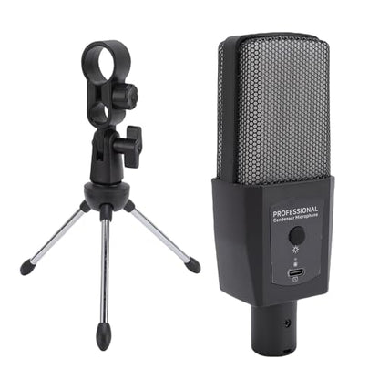 Fabater USB Gaming Microphone with Dynamic RGB Lighting Fast Mute for PC Streaming Podcast Studio Recording, USB Condenser Mic with Tripod Stand for Gaming Enthusiasts