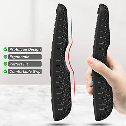Silicone Case for LG AN-MR21GA / AN-MR22GA Remote Control [Shockproof] Anti-Slip Protective Cover for LG MR23GA MR24GN Magic Remote Case Sleeve Holder Protector Skin (Black) - color: Black