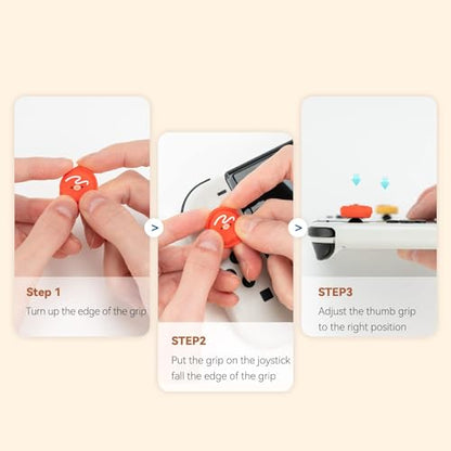GeekShare Cute Thumb Grip Caps Compatible with Switch / OLED / Switch Lite ,Soft Silicone Joystick Rocker Cover,4PCS- Takoyaki - color: Takoyaki