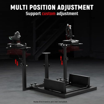 Dardoo Flight Game Frame and Racing Simulator Cockpit Compatible with Thrustmaster HOTAS WARTHOG, not include Throttle, Joystick and Seat