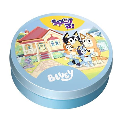 Asmodee Spot It! Bluey Card Game | Fast-Paced Matching Game Featuring Bluey & Friends, Fun for Family, Kids & Adults, Ages 4+, 2-8 Players, 15 Minute Playtime