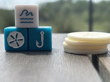Sand Dollars Dice Game | Beach Game and Pool Game for the Whole Family | Screen for Kids Adults and Grandparents | Perfect for Vacation, Lake Cabins and Beach Houses
