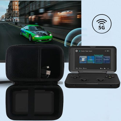 WERJIA Hard Carrying Case Compatible with Retroid Pocket Classic/Retroid Pocket Flip 2/ Flip Retro Game Handheld Console (black) - color: black