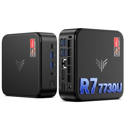 KAMRUI E3B Mini PC Computer Windows 11 pro, AMD Ryzen 7 7730U (Upgraded 7640HS/7430U), 16GB RAM 1TB SSD Desktop Computers, 4K Triple Display/Type-C/WiFi6/BT5.2 for Gaming | Business | Home | Office - size: 16GB+1TB/Ryzen 7 7730U