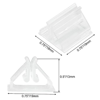 Litoexpe Clear Acrylic Card Stand - 25pcs Plastic Game Piece Holders for Party, Photos, Memos, Pictures Display